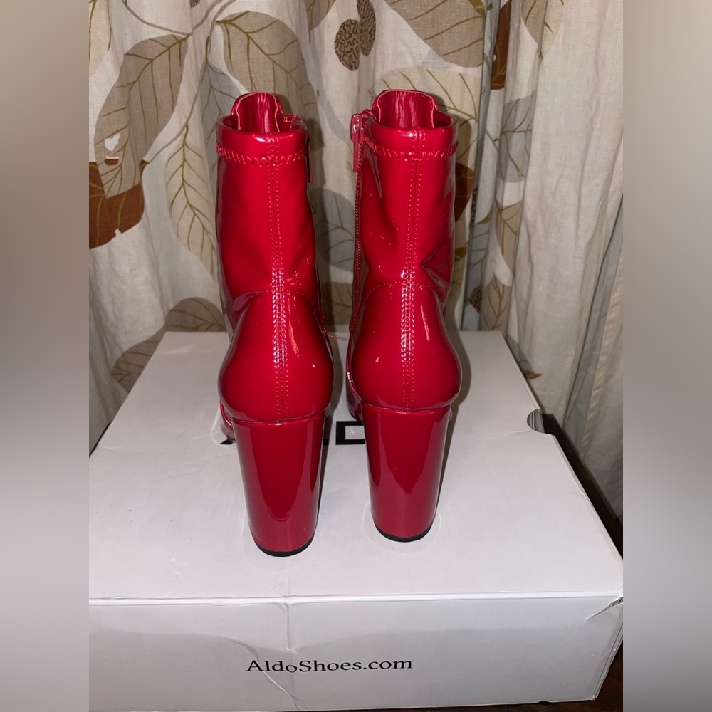 Aurella Aldo Boots In Red - Picture 5 of 7